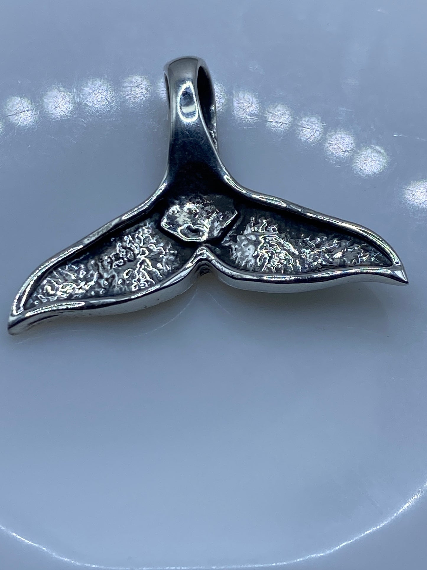 Dije Plata Cola de Ballena Ópalo Azul — Taxco .950 — foto 5