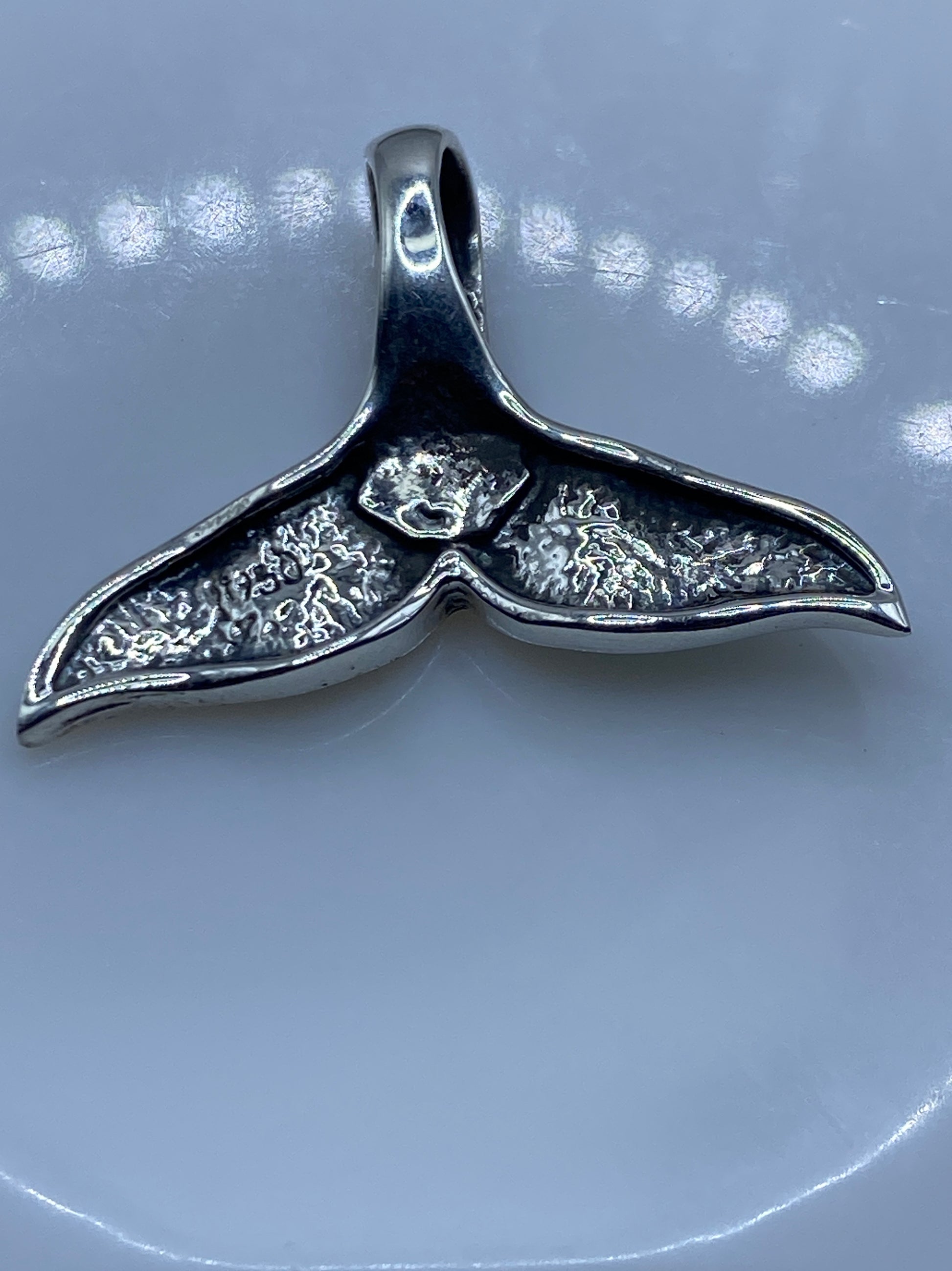 Dije Plata Cola de Ballena Ópalo Azul — Taxco .950 — foto 5