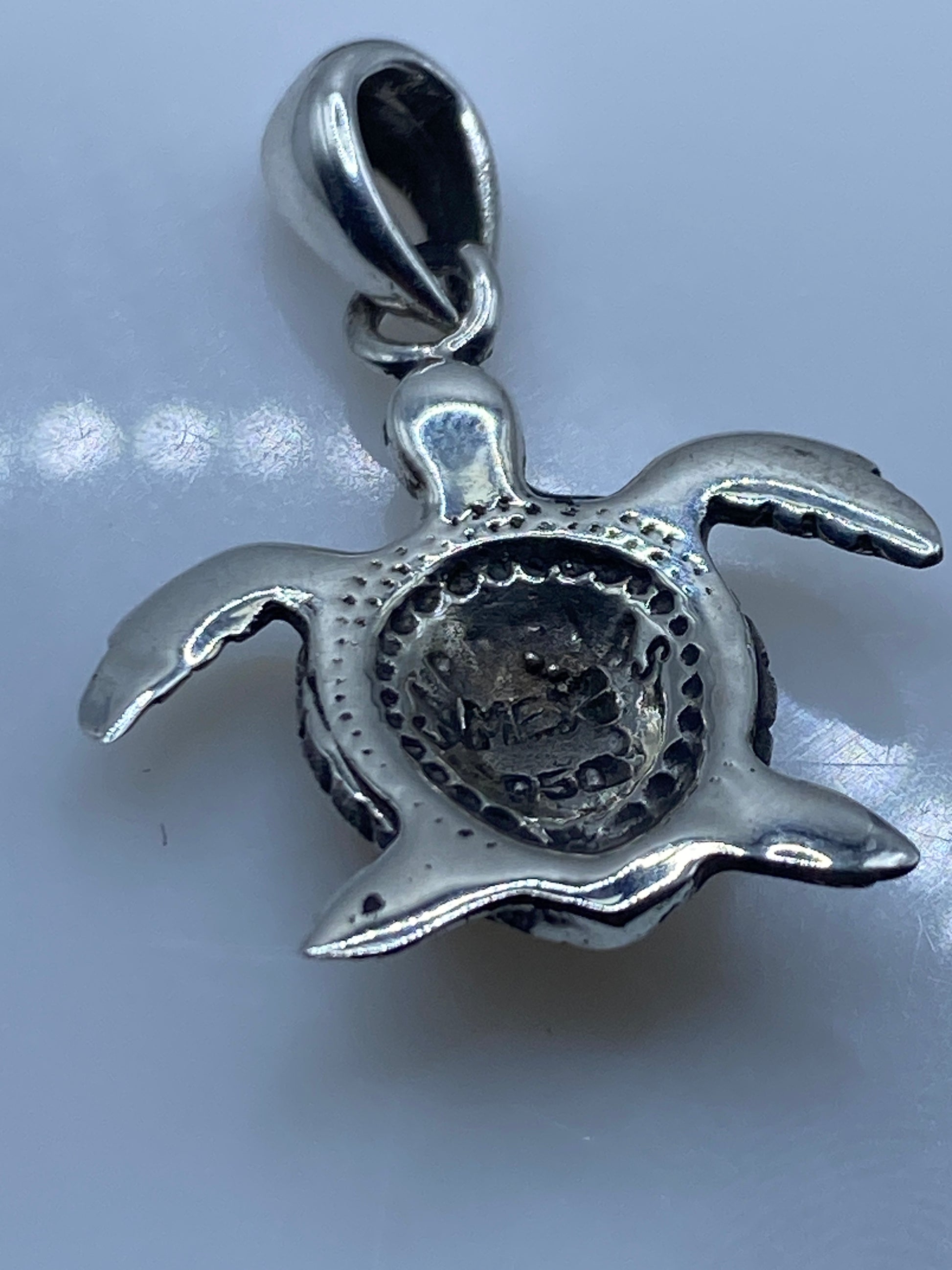 Dije Tortuga Marina Plata .950 con Ópalo de Fuego — Taxco — foto 5