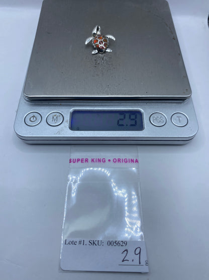 Dije Tortuga Marina Plata .950 con Ópalo de Fuego — Taxco — foto 6