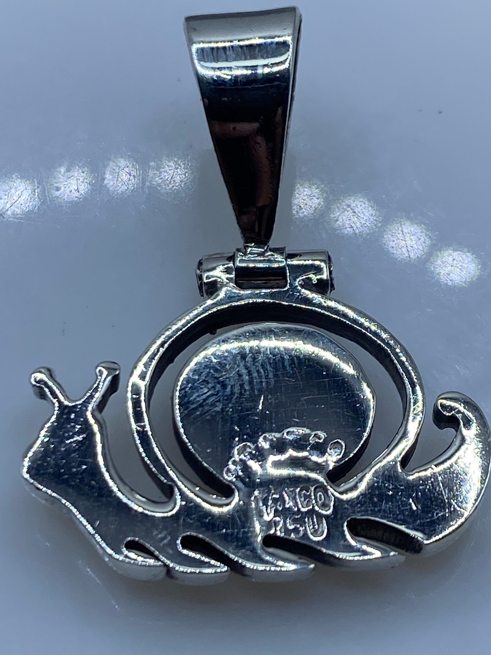 Dije Caracol Plata .950 con Ópalo de Fuego Azul — foto 5