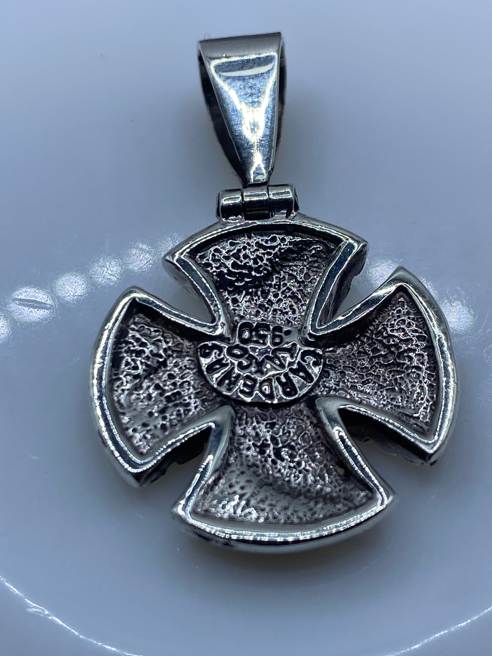 Dije Plata Ópalo de Fuego — Geométrico Taxco .950 — foto 5