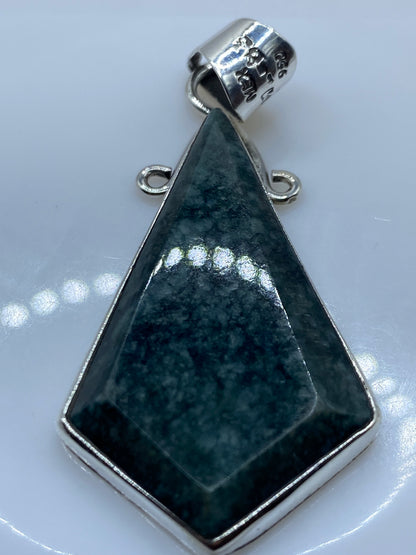 Dije de Plata con Piedra Verde — Taxco .950 — foto 5