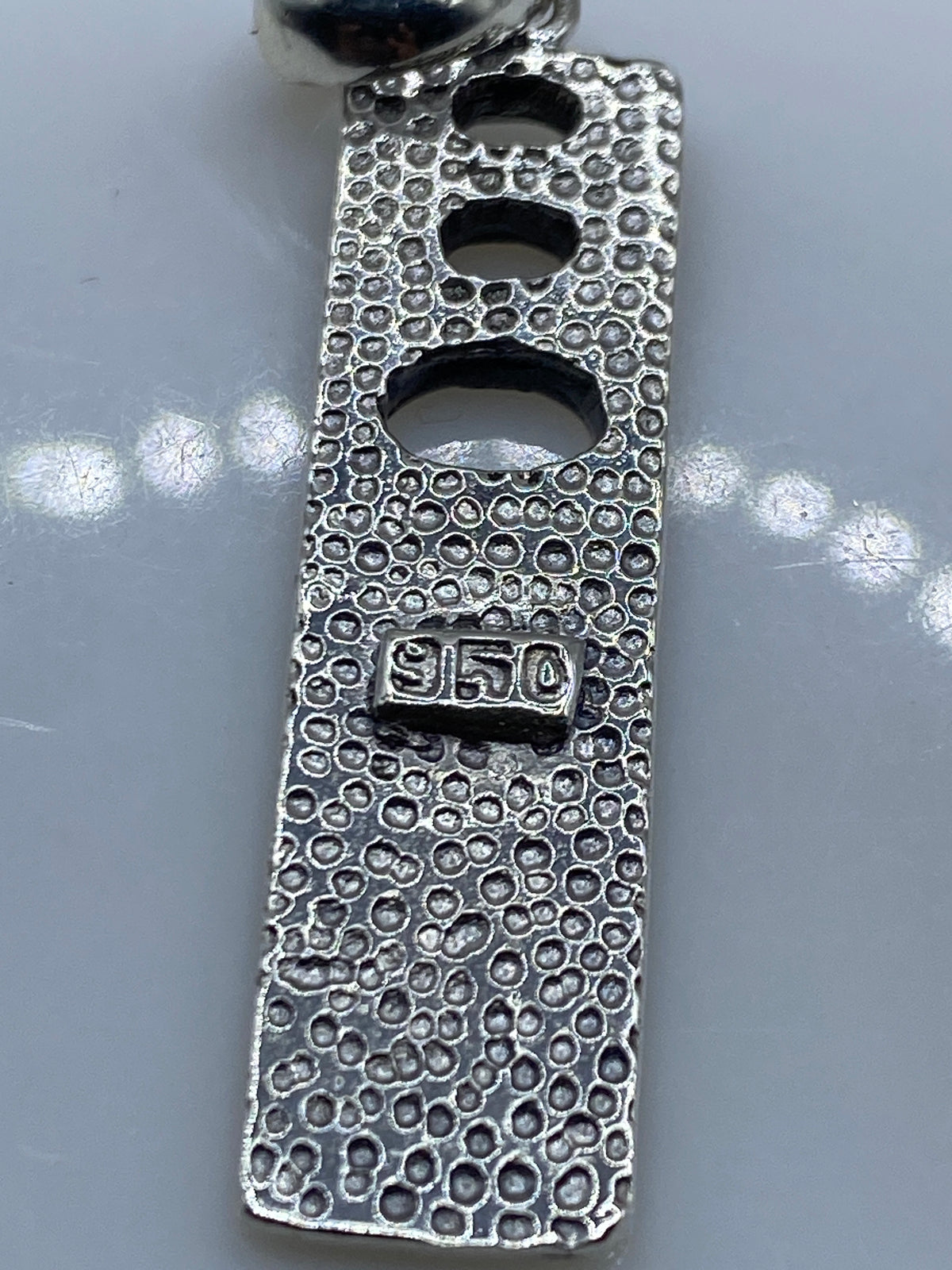 Dije de Plata Prehispánico con Ópalo de Fuego — Taxco .950 — foto 5