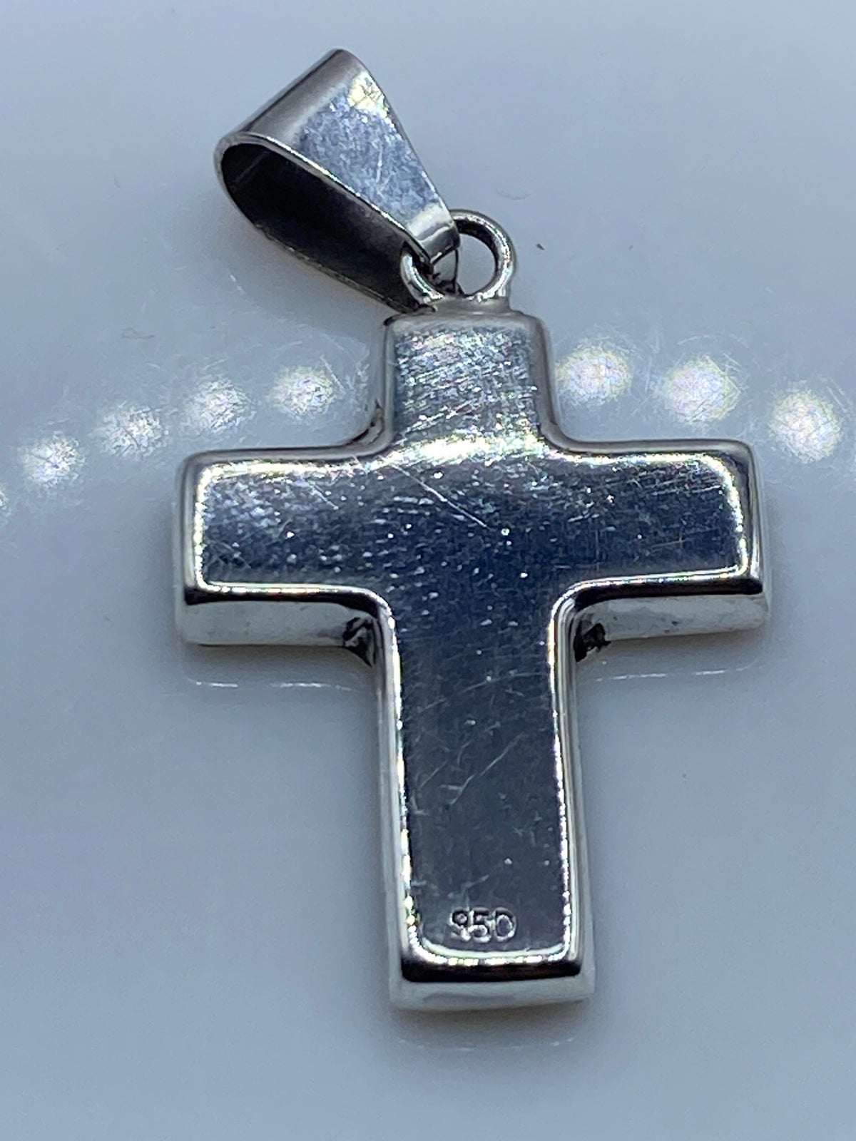 Dije Cruz de Plata con Lapislázuli — Taxco .950 — foto 5