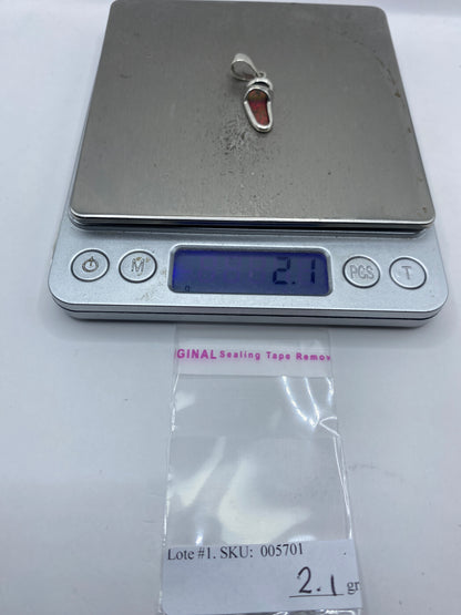Dije de Plata .950 con Ópalo de Fuego Rosa — Taxco — foto 6