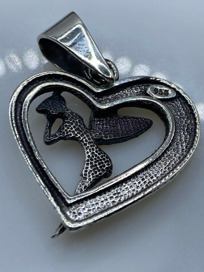 Dije de Plata Corazón con Ópalo de Fuego — Taxco .950 — foto 5