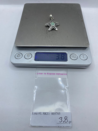 Dije Estrella Marina Plata .950 con Ópalo de Fuego — Taxco — foto 6