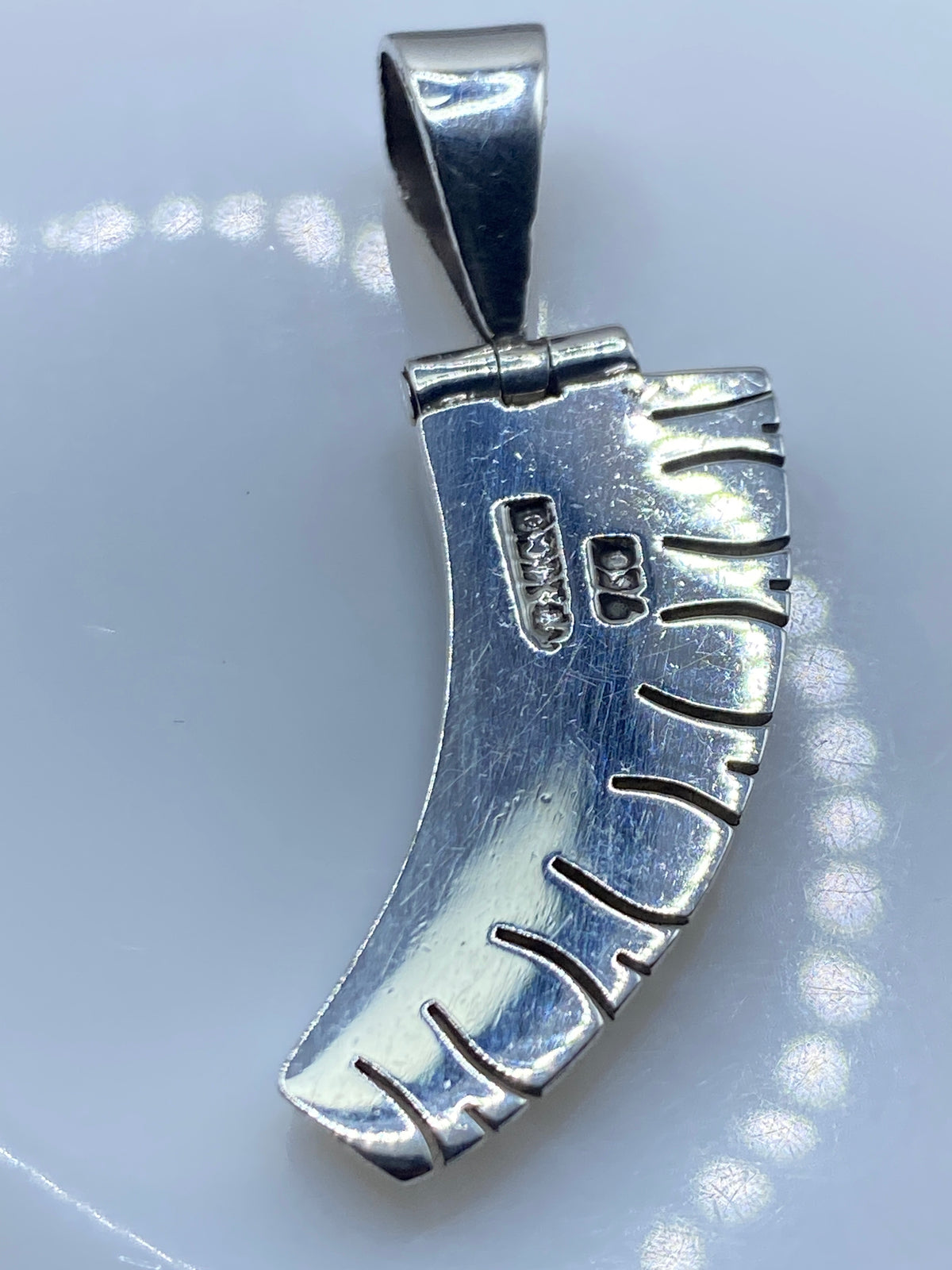 Dije Ópalo de Fuego Azul en Plata .950 — Taxco — foto 5