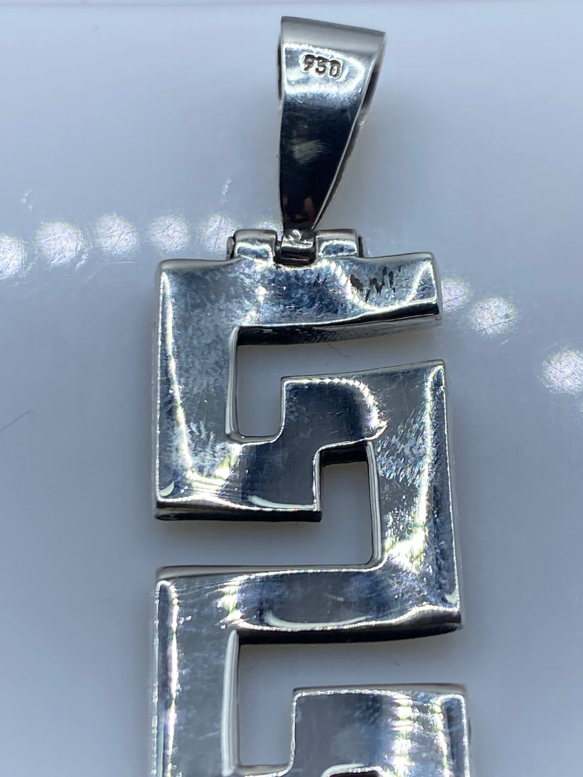 Dije Plata Óptalo de Fuego Geométrico — Taxco .950 — foto 5