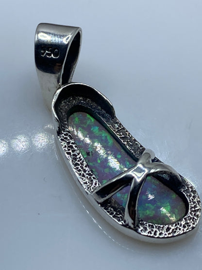 Dije de Plata Ópalo de Fuego Azul Cielo — Taxco .950 — foto 5