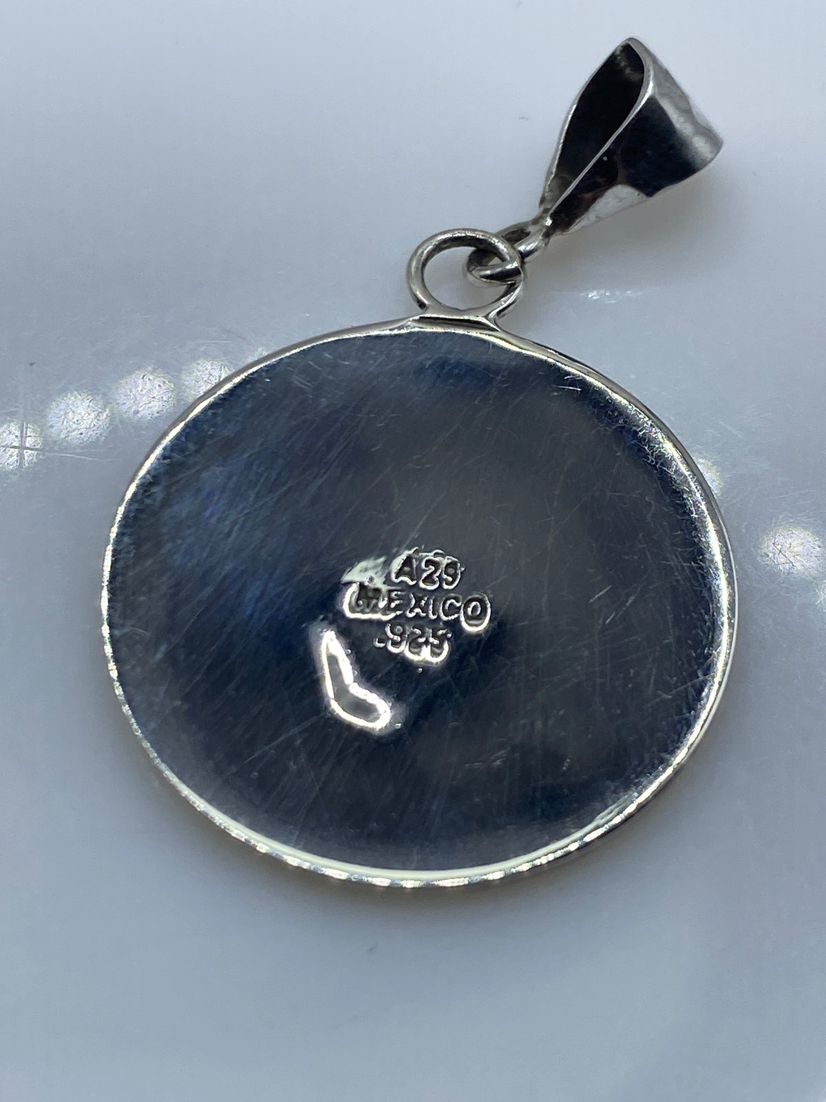 Dije Plata Prehispánico con Ópalo de Fuego — Taxco .925 — foto 5
