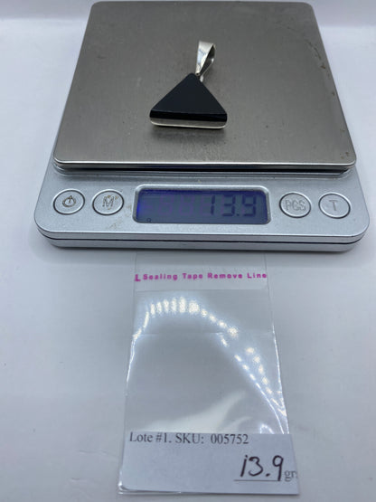 Dije Plata Onix Triangular — Taxco .925 — foto 6