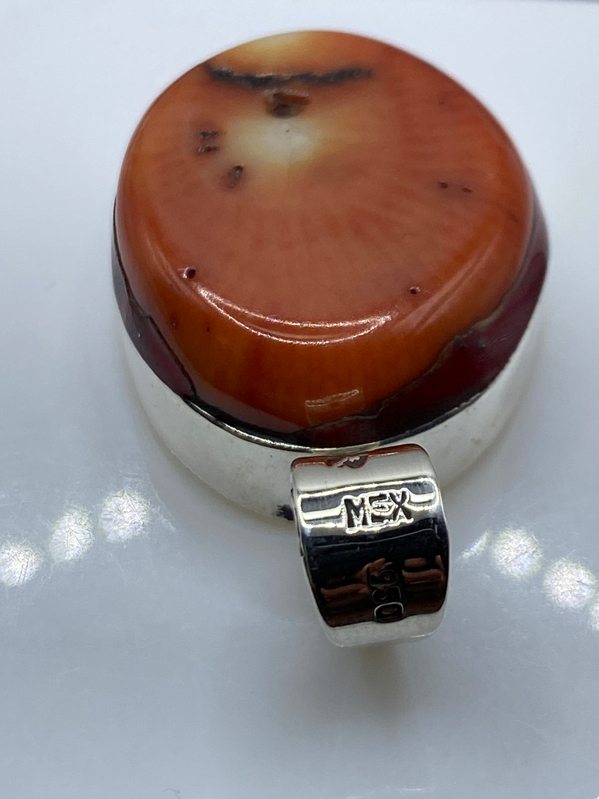 Dije de Plata .950 con Ámbar Naranja — Taxco Artesanal — foto 5