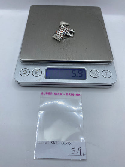 Dije de Plata .950 Ópalo de Fuego — Taxco Artesanal — foto 6