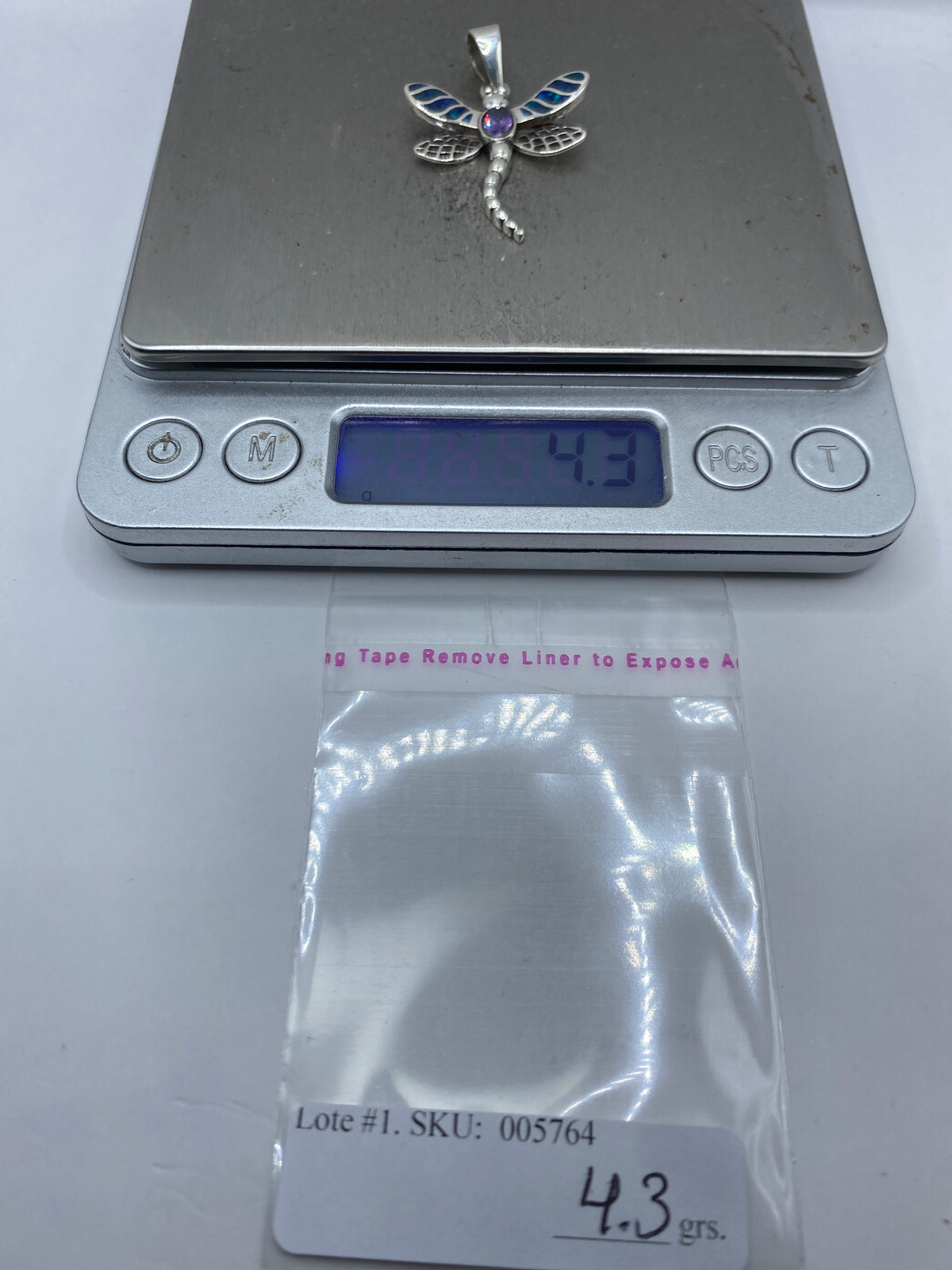 Dije Libelula de Plata .950 con Opalo de Fuego — Taxco — foto 6