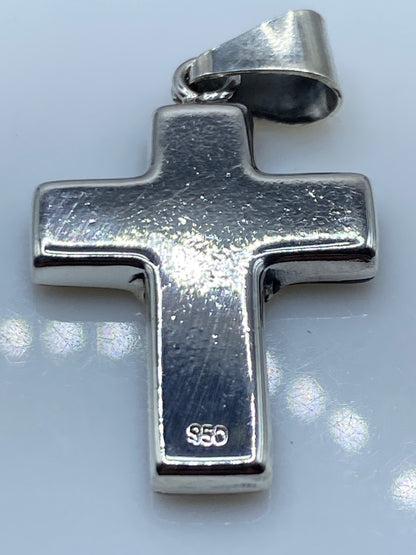 Dije Cruz de Plata .950 con Piedra Azul — Taxco — foto 5