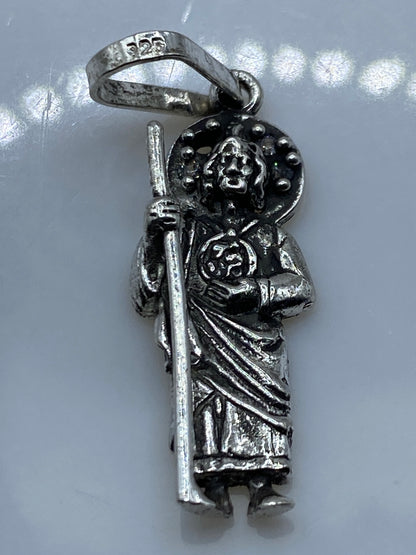 Dije San Judas Tadeo Plata .925 con Circonia — Taxco — foto 5
