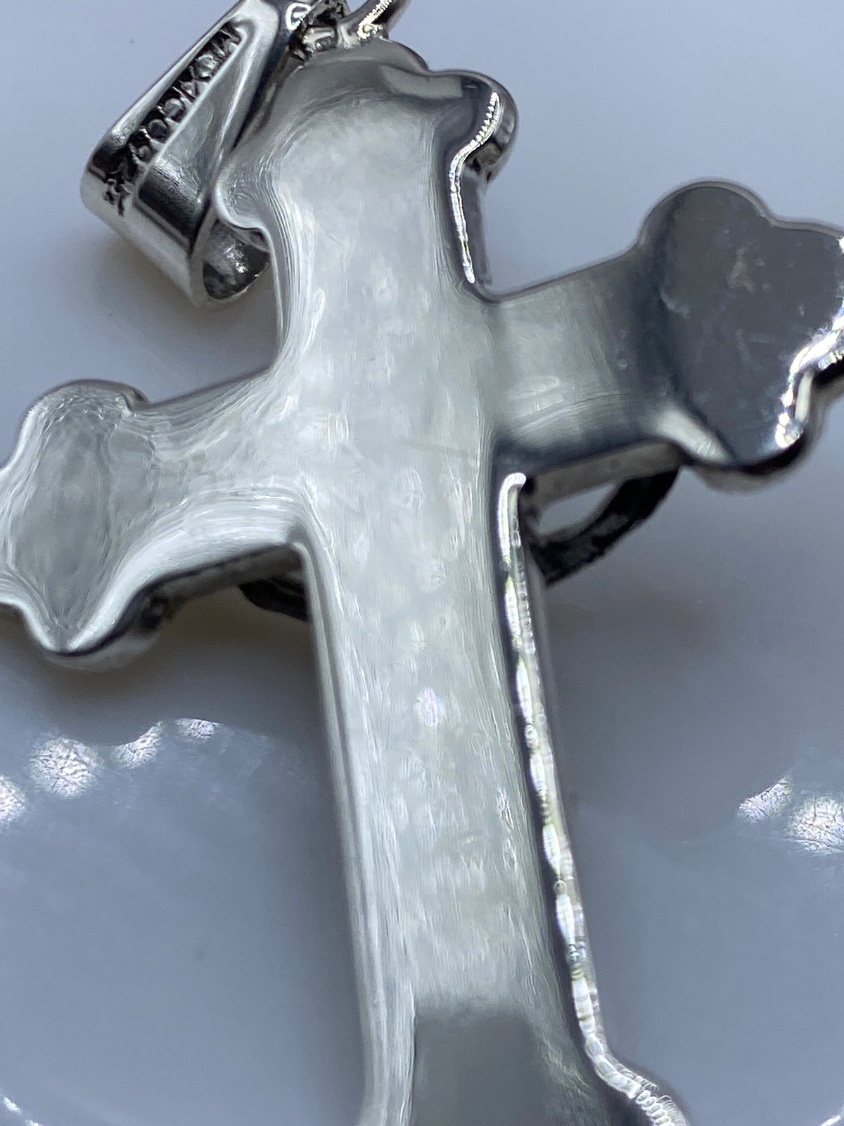 Dije Crucifijo Plata Calado — Taxco .925 — foto 5