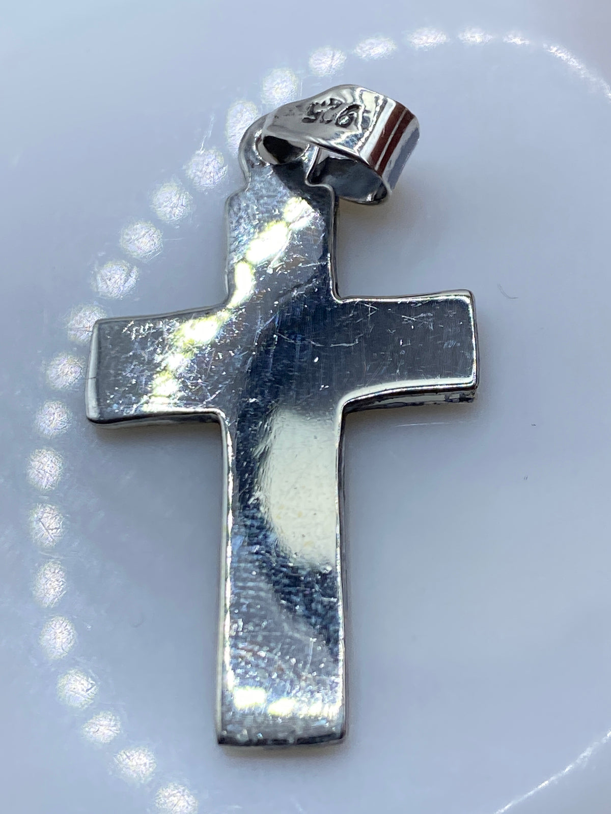 Dije Cruz Plata .925 JESUS ES MI SEÑOR — Taxco — foto 5