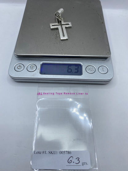 Dije Cruz de Plata Calado — Taxco .925 — foto 6