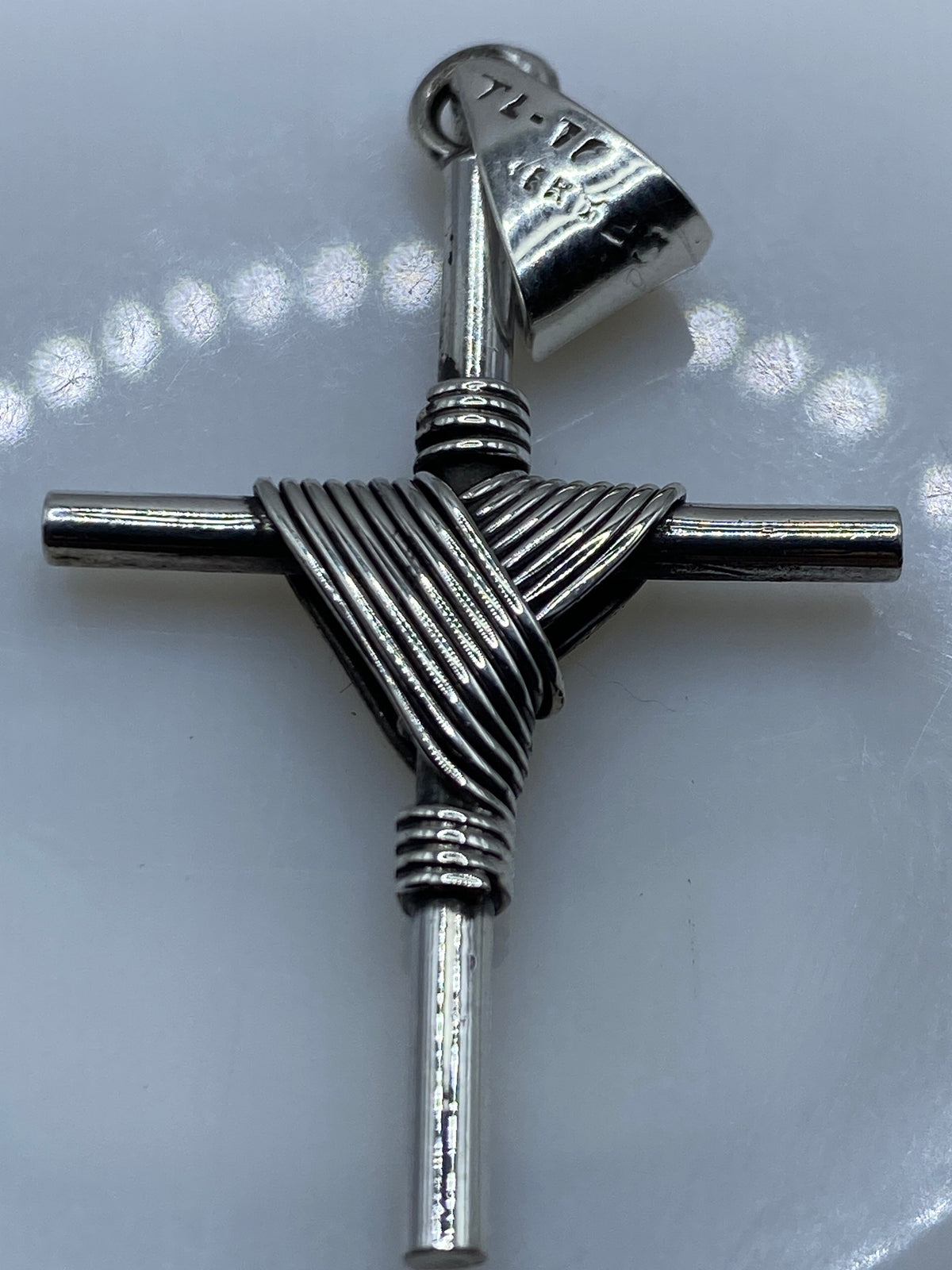 Dije Cruz de Plata .925 — Taxco Clásico — foto 5