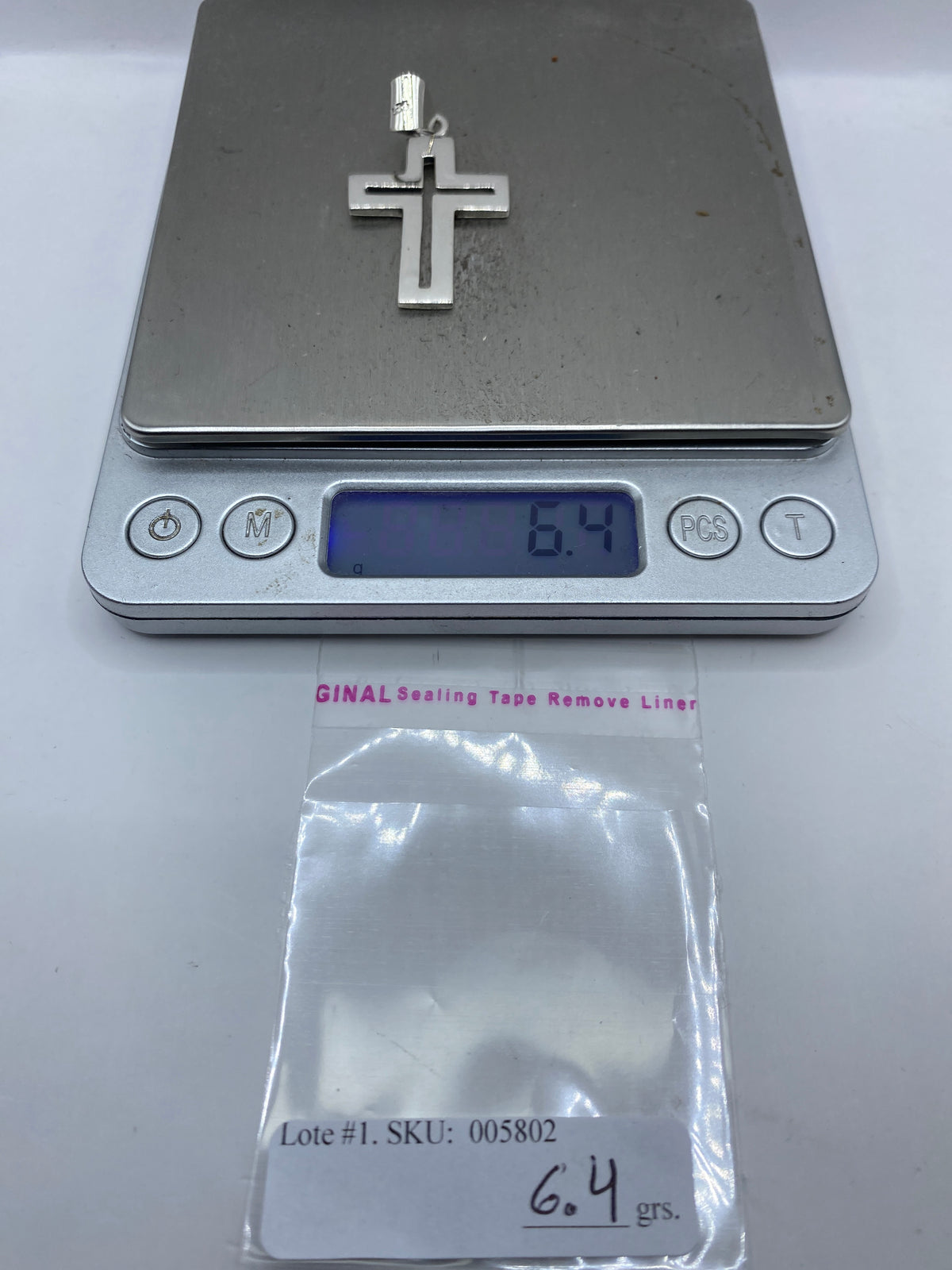 Dije Cruz de Plata .925 — Taxco, 6 cm — foto 5