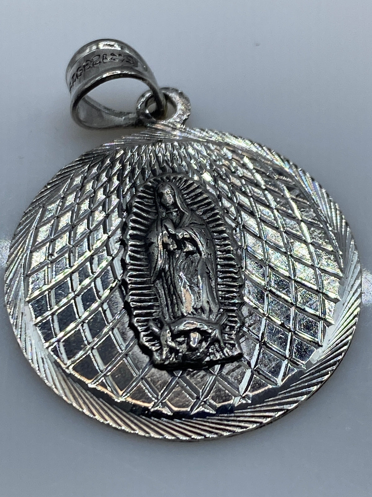 Dije Plata Repujado Virgen de Guadalupe — Taxco .925 — foto 5
