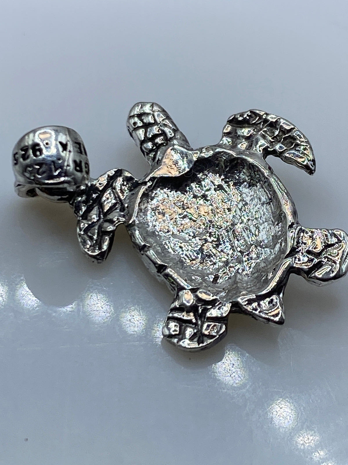 Dije Tortuga Marina Plata .925 — Taxco Granulado — foto 5
