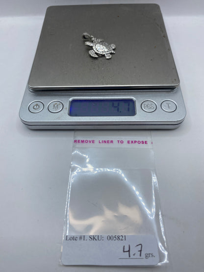 Dije Tortuga Marina Plata .925 — Taxco Granulado — foto 6