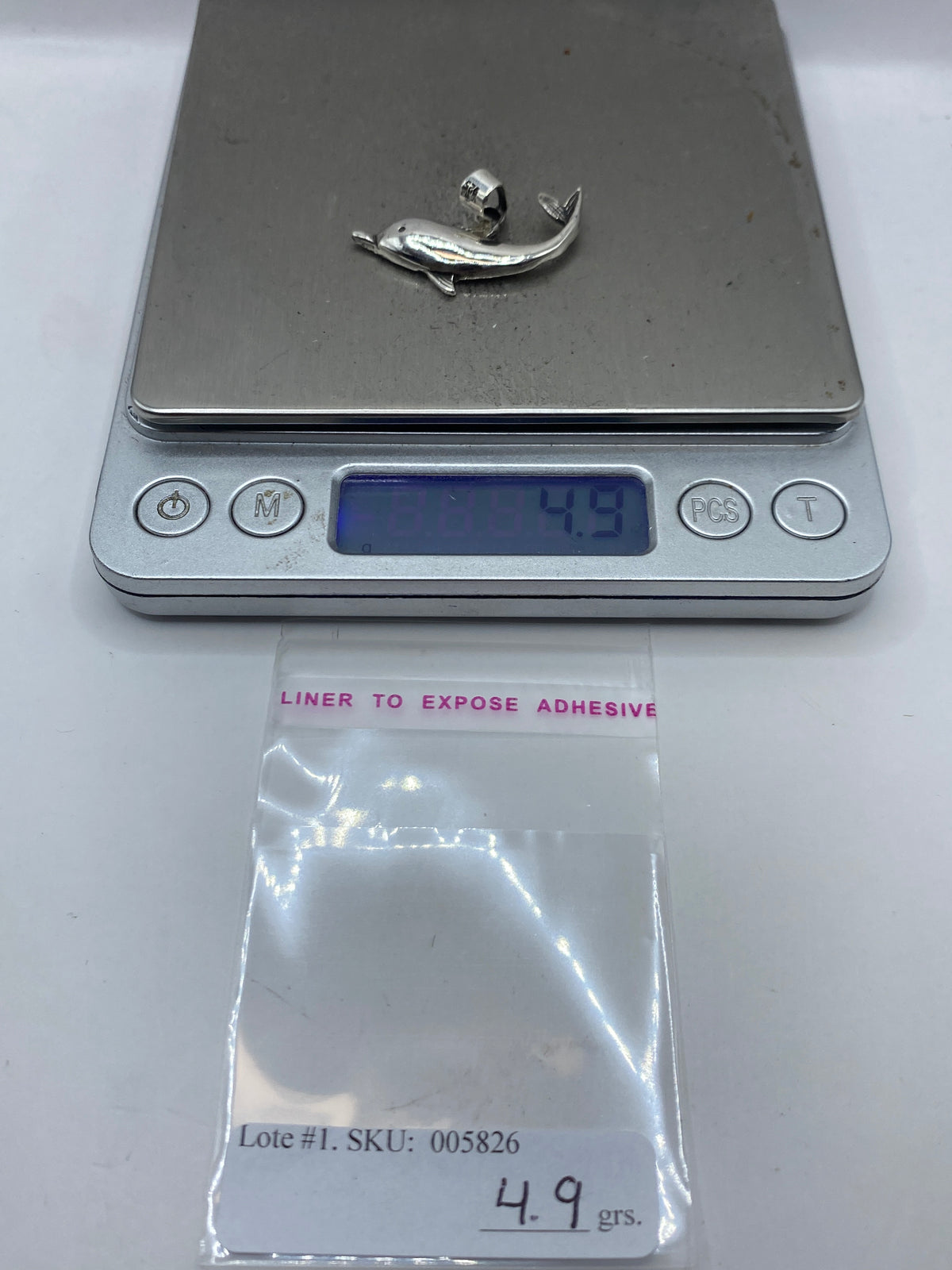 Dije Plata Delfín Repujado — Taxco .925 — foto 6