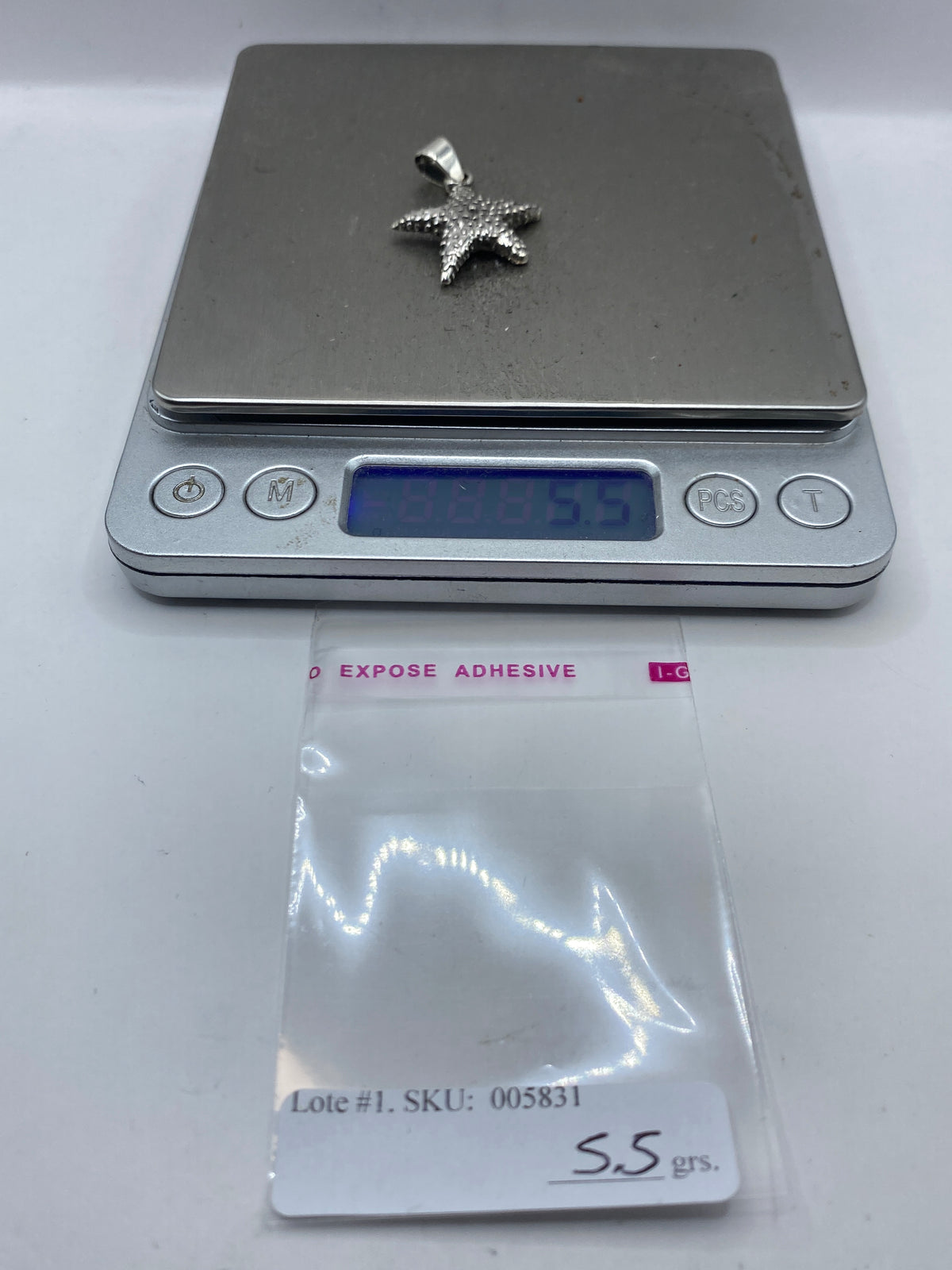 Dije Estrella de Mar en Plata Granulada — Taxco .925 — foto 5