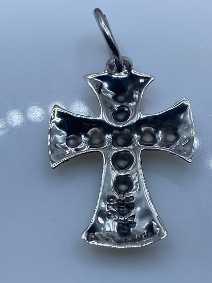 Dije Cruz de Plata con Granulado — Taxco .925 — foto 5
