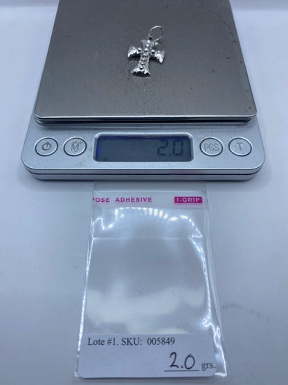 Dije Cruz de Plata con Granulado — Taxco .925 — foto 6