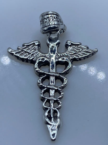 Dije Caduceo Plata .925 — Símbolo Médico Taxco — foto 5