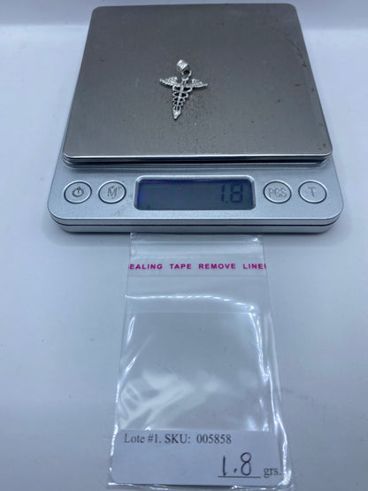 Dije Caduceo Plata .925 — Símbolo Médico Taxco — foto 6