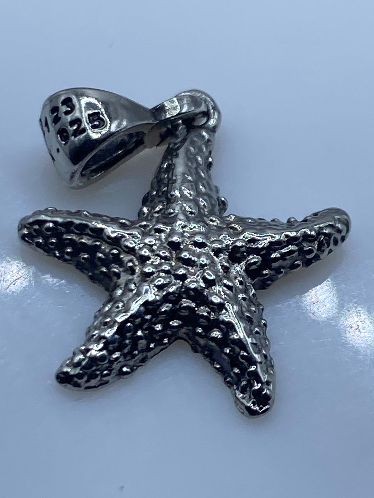Dije Estrella de Mar en Plata Granulada — Taxco .925 — foto 5