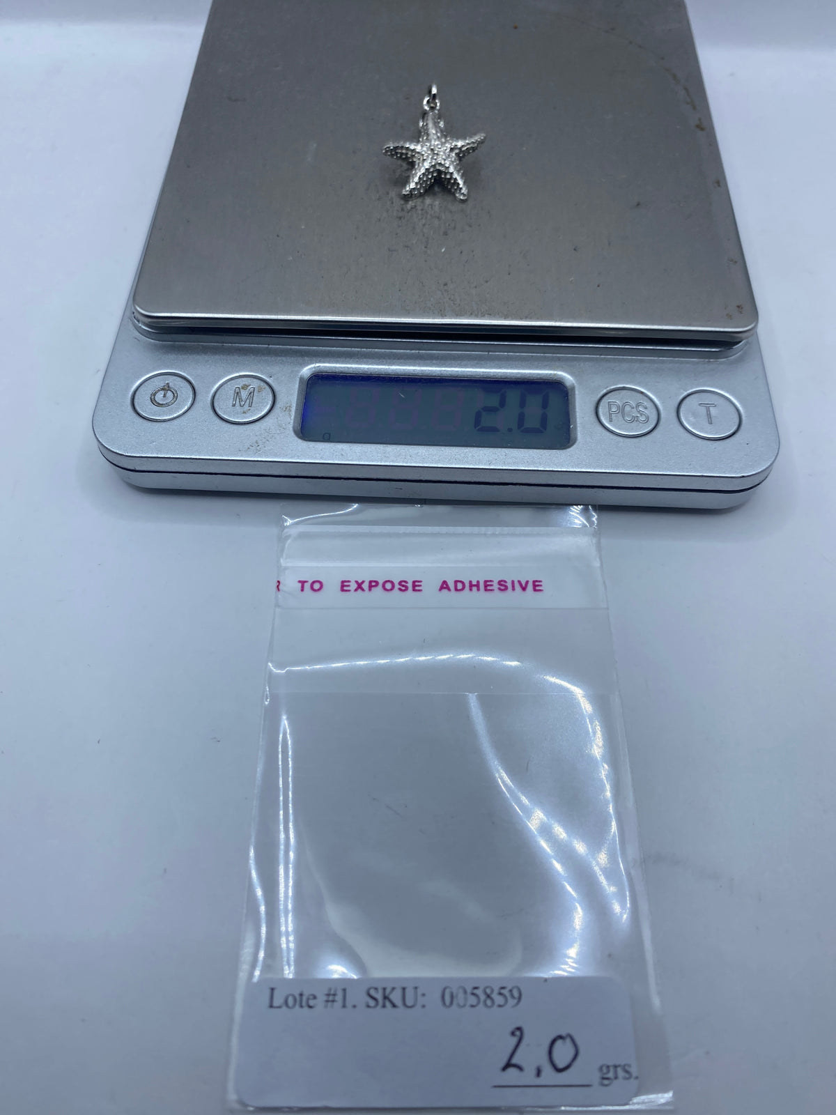 Dije Estrella de Mar en Plata Granulada — Taxco .925 — foto 6