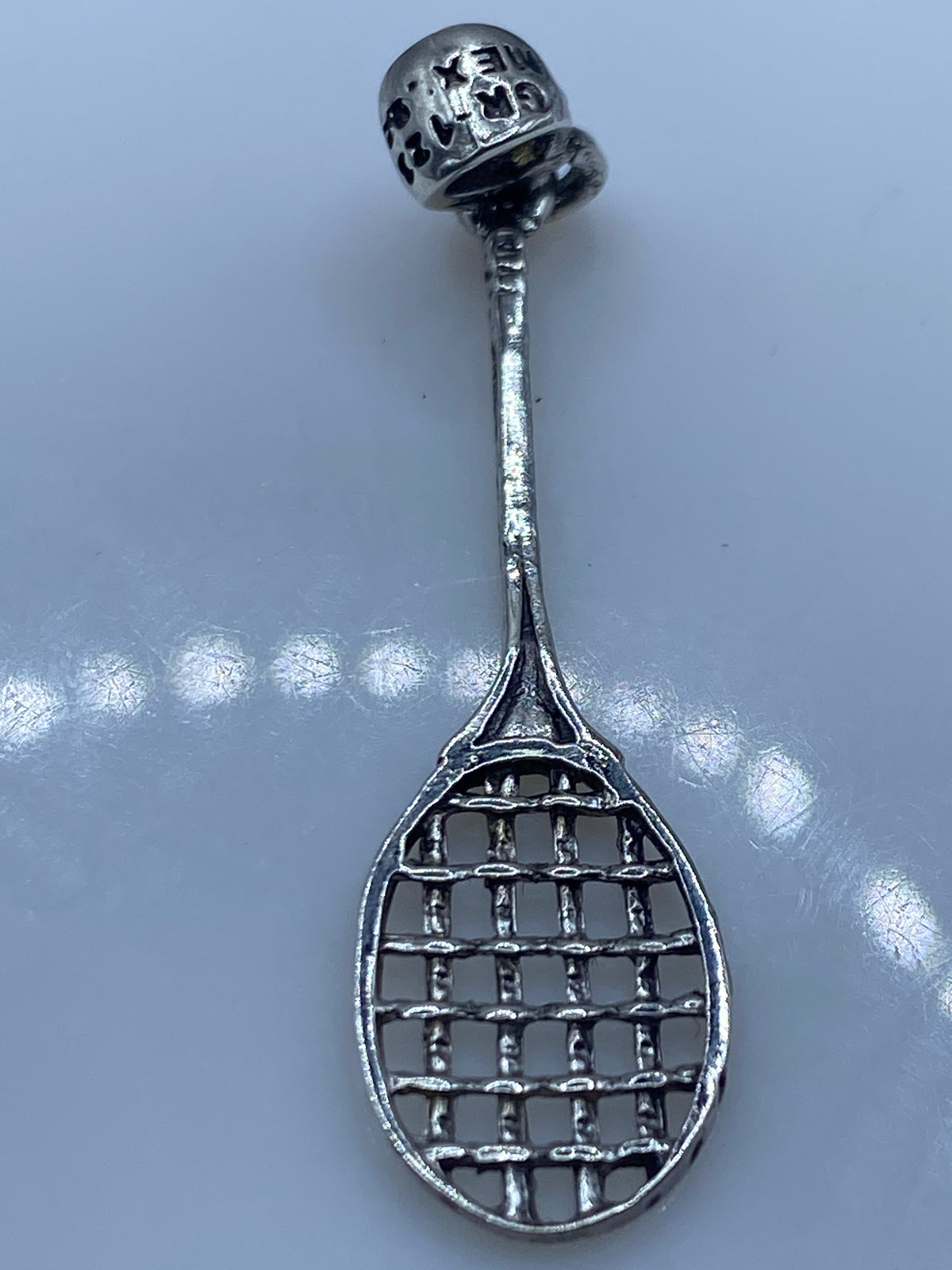 Dije de Plata Calado Raqueta de Tenis — Taxco .925 — foto 5