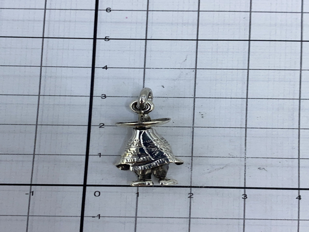 Reverso del dije con sello .925 y marca MER 177 de autenticidad