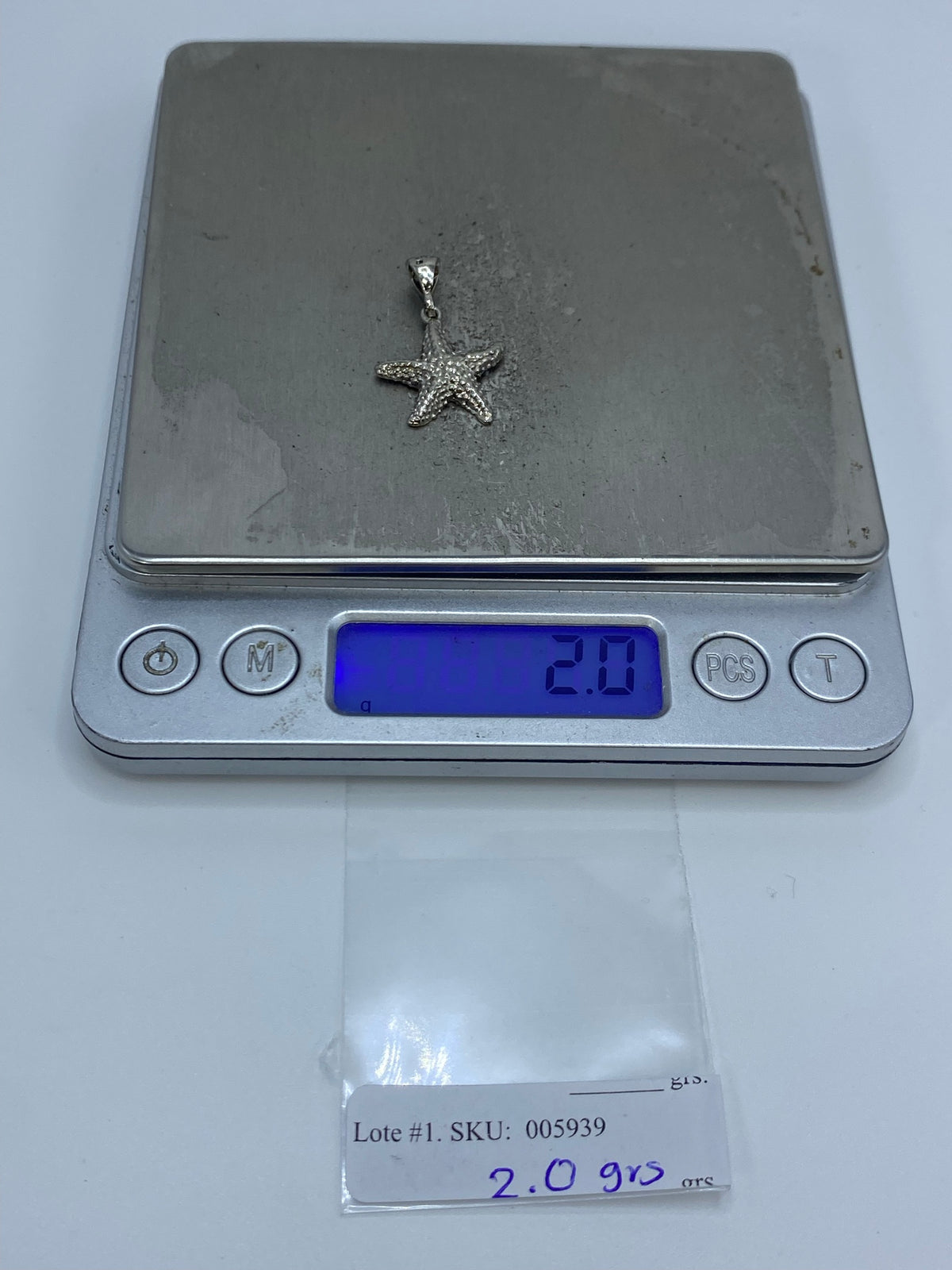 Dije Estrella de Mar en Plata Granulada — Taxco .925 — foto 6