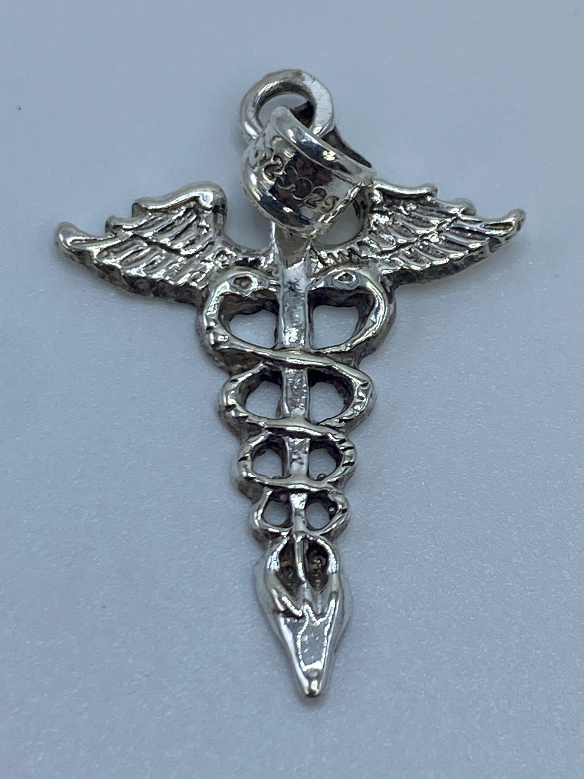 Dije Caduceo Plata .925 — Símbolo de Protección Taxco — foto 5
