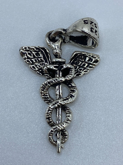 Dije Caduceo Plata .925 — Símbolo de Sanación Taxco — foto 5