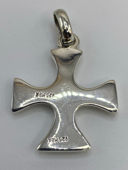 Dije Cruz de Plata Cartoneado — Taxco 925 — foto 5