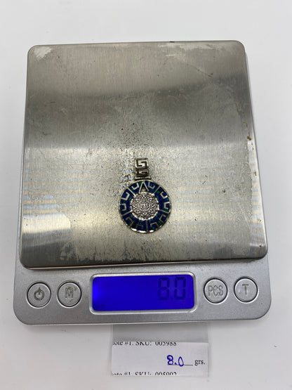 Dije Plata Calendario Azteca — Taxco .950 — foto 6