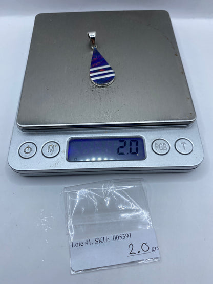 Dije de Plata Ópalo de Fuego Azul — Taxco .950 — foto 6