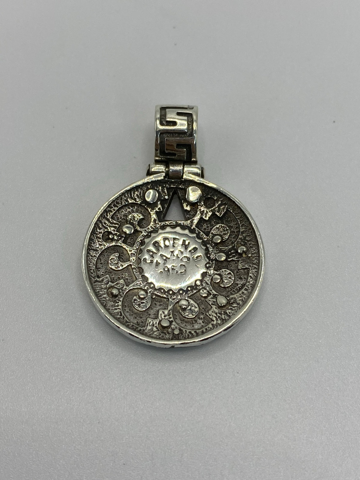 Dije Plata Ópalo de Fuego Azul — Taxco .950 — foto 5