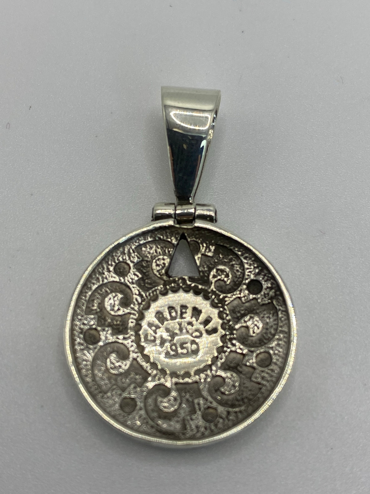 Dije Plata Ópalo de Fuego — Calendario Azteca Taxco .950 — foto 5