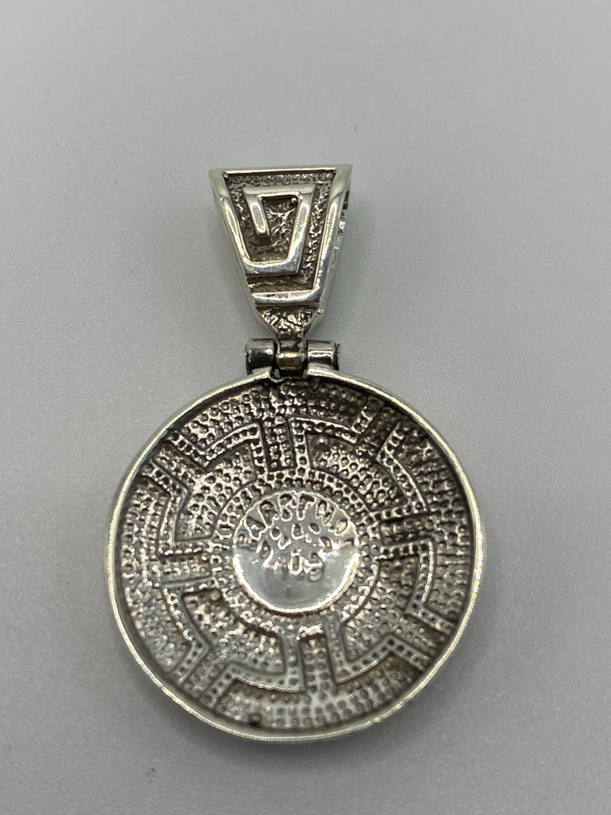 Dije Plata Ópalo de Fuego Azul Cielo — Taxco .950 — foto 5