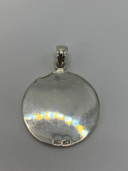 Dije Plata Calendario Azteca con Ópalo de Fuego — Taxco .950 — foto 5